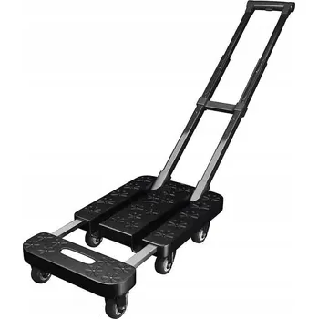 Plošinový vozík Skládací transportní vozík s plošinou a madlem