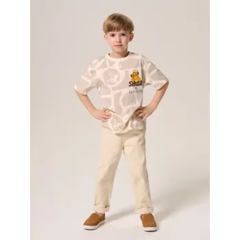 Chlapecké oblečení Sinsay - Tričko s krátkým rukávem - krémová - 700ER-01X - 700ER-01X-140