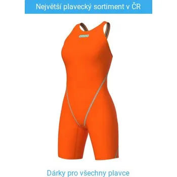 Dívčí plavky Arena Powerskin ST Next Girls Orange/Teal 128cm