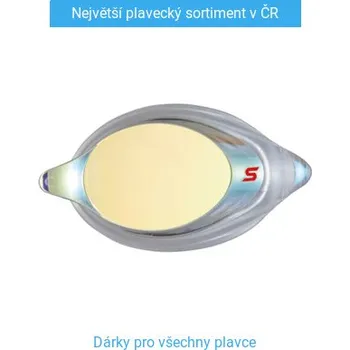 Plavecké brýle Dioptrická očnice Swans SRXCL-MPAF Mirrored Optic Lens Racing Clear/Yellow -2.0