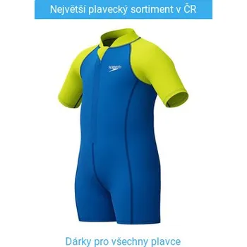 Chlapecké plavky Speedo LTS Neoprene Suit Infant Boys Blue/Green 9-12 Měsíců