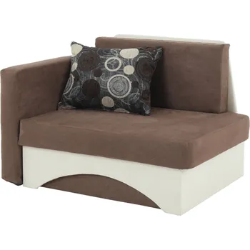 Obývací pokoj Rozkládací křeslo, hnědá / béžová, levá, KUBOŠ