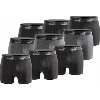 Slipy Pánské slipy Puma 9-Pack vel. L černé, šedé, pohodlné, bavlna