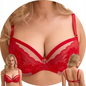 Podprsenka Gaia push-up podprsenka červená velikost 70C