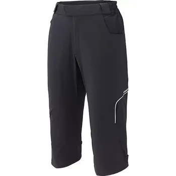 cyklistické kraťasy Shimano SHIMANO Touring 3/4 kalhoty, černá velikost M