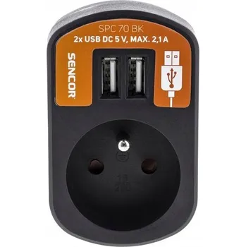 Elektrická zásuvka Elektrická Zásuvka Retlux černá