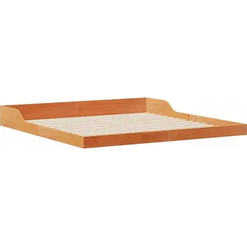 Postel Rámeček postele Voskový Bronz 180 x 220 cm Masivní borovicové dřevo