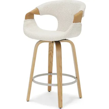 Křeslo Mebel Partner Korala (krémová + dub)