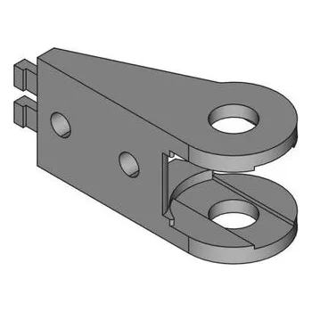 Stropní lišta Murrplastik MR-020200005000 R-řetězové zakončení KA 20 015 (s otvory)