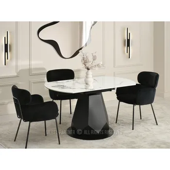 Křeslo Mebel Partner Zapatista (mramor + černá)