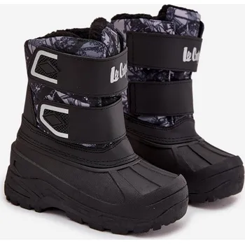 Dívčí obuv Dětské sněhule Lee Cooper – černé Velikost: 34
