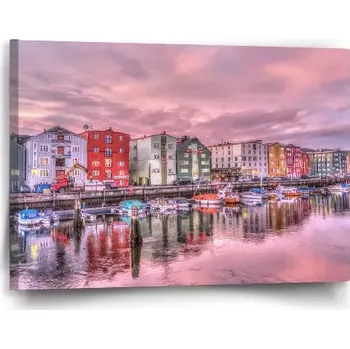 Obraz Sablio Obraz Barevné domky na pobřeží - 60x40 cm