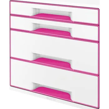 Archivační box Zásuvkový box Leitz WOW - 2+2 zásuvky / růžová