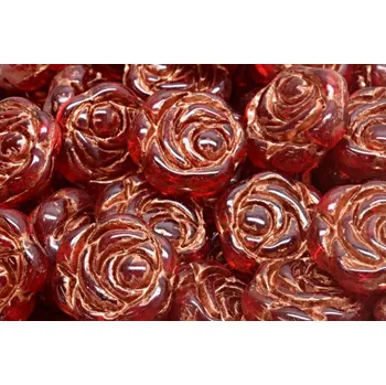 Korálek Korálky Růže č.6012 (18x18mm)
