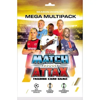 Sběratelská karetní hra Topps UCC Match Attax 2025/26 Mega multipack