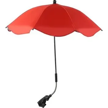 Deštník Nastavitelný deštník s UV ochranou a upevněním na kočárek - Červený