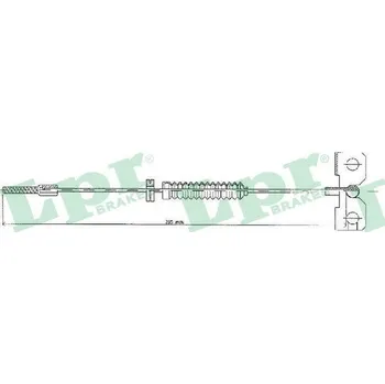 Lanko parkovací brzdy Tažné lanko, parkovací brzda LPR C1066B