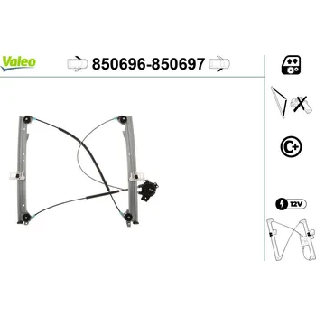 Stahovačka okna Zvedací zařízení oken VALEO 850696