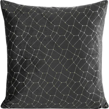 Polštář POVLEČENÍ NA POLŠTÁŘEK 45x45 POLŠTÁŘ DEKORATIVNÍ ČERNÝ PAM2 - MALÝ POLŠTÁŘ