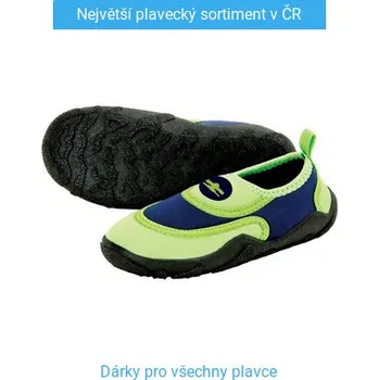 Neoprenové boty Dětské boty do vody Aqualung Beachwalker Kids Green/Navy Blue 24/25