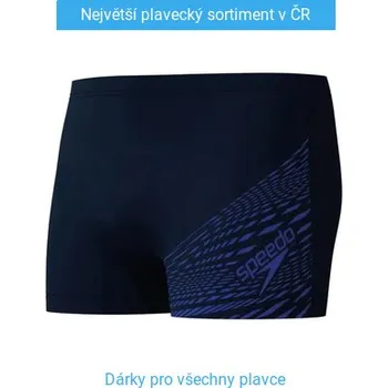 Pánské plavky Speedo Medley Logo Aquashort Black/Dark Blue M - UK34