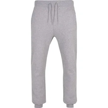 Build Your Brand Pánské tepláky z biobavlny - Šedý melír | M