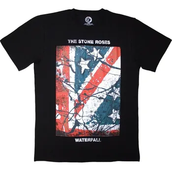 The Stone Roses Tričko Waterfall Unisex Black S