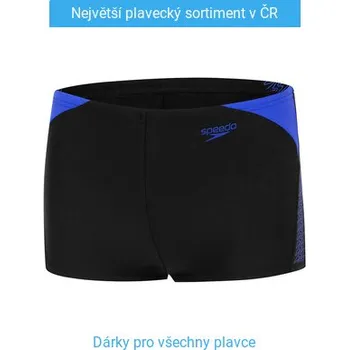 Chlapecké plavky Speedo Hyperboom Splice Aquashort Boy Black/Royal 152cm