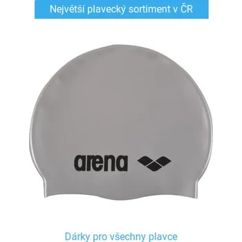 Plavecká čepice Plavecká čepice Arena Classic Silicone cap Šedá