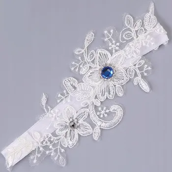 Svatební podvazek jmart 5 cm bílý