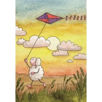 Obraz Pohlednice s omalovánkou - Nad tebou zazáří Šaro