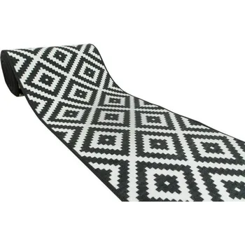 Koberec Protiskluzový běhoun Romby 91 - černý