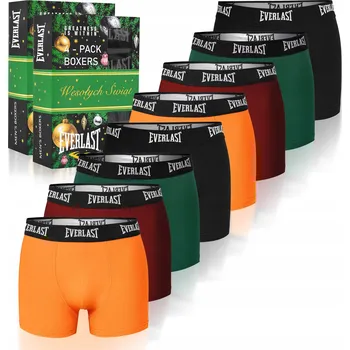 Boxerky Everlast Pánské boxerky 8 kusů Sada Bavlna Mix Barev Logo Velikost L