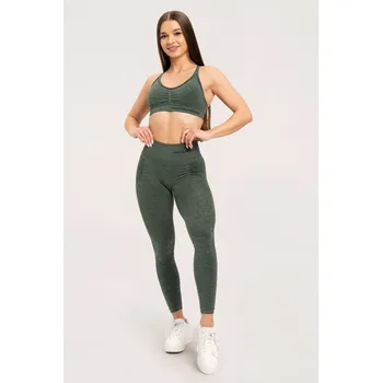 Gym Glamour Bezešvé legíny bez push-up efektu Green XS
