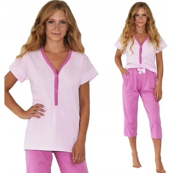 Dámské noční prádlo Born2rest dámské pyžamo bavlna růžové, velikost S