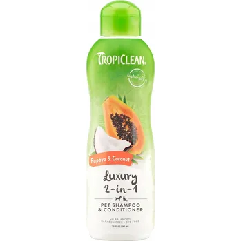 Kosmetika pro psa Tropiclean Šampon Luxury pro psa kočku usnadňující rozčesávání srsti