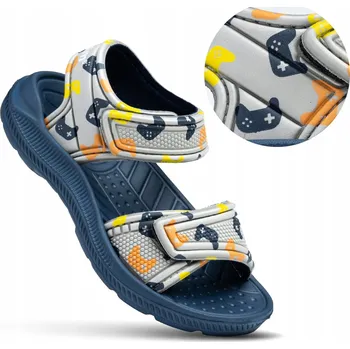 Dámská obuv Sandály Chlapecké sandály AXIM 24446 ŠEDÉ 34