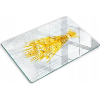 Kuchyňské prkénko Skleněná kuchyňská deska eko premium ideální XXL 80x52 cm Těstoviny