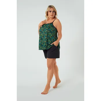 Dámské noční prádlo Italian Fashion dámské pyžamo bavlna černé barvy velikost XL