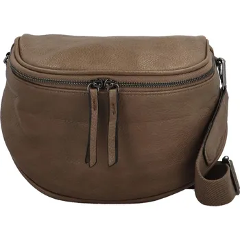 Kabelka Dámská ledvinka tmavě hnědá - Coveri Bellisia hnědá