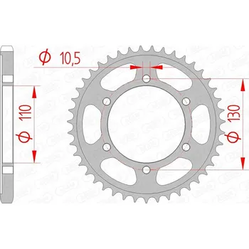Nářadí na motocykly AFAM ZADNÍ ROZETA #525 42 ZUBŮ SUZUKI GSX-R