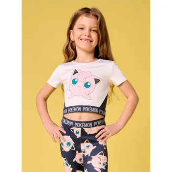 Dívčí tričko Sinsay - Krátká halenka Pokémon - krémová - 924CI-01X - 924CI-01X-104