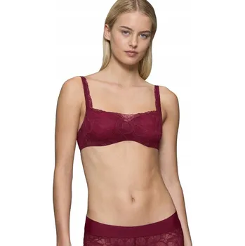 Podprsenka Triumph podprsenka bardotka, balkonetka červená velikost 80D