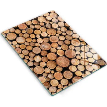 Kuchyňské prkénko Skleněné kuchyňské prkénko eko premium ideální 40x52 cm Kmeny stromů