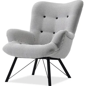 Křeslo Mebel Partner Dawntawn (bílá + černá)