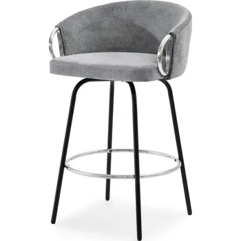 Křeslo Mebel Partner Clorax (šedá + černá)