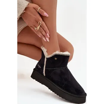 Dívčí sněhule Dámské sněhule Wrangler na platformě – černé Velikost: 40