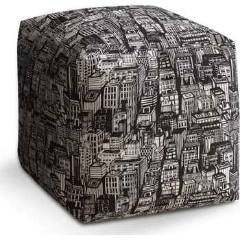 Taburet Sablio Taburet Cube Kreslené mrakodrapy: 40x40x40 cm