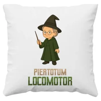 Žertovný předmět Piertotum Locomotor - Minerwa McGonagall - polštář s potiskem pro fanoušky série Harry Potter- Tričkový.cz