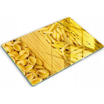 Kuchyňské prkénko Skleněné kuchyňské prkénko eko premium ideální Velké 80x52 cm Těstoviny